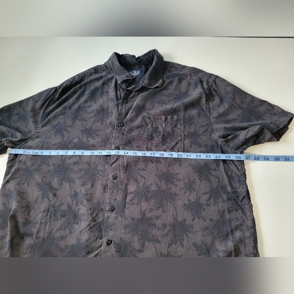 Nat Nast Silk Blend Printed Men's Shirt XXL Black - Picture 8 of 8